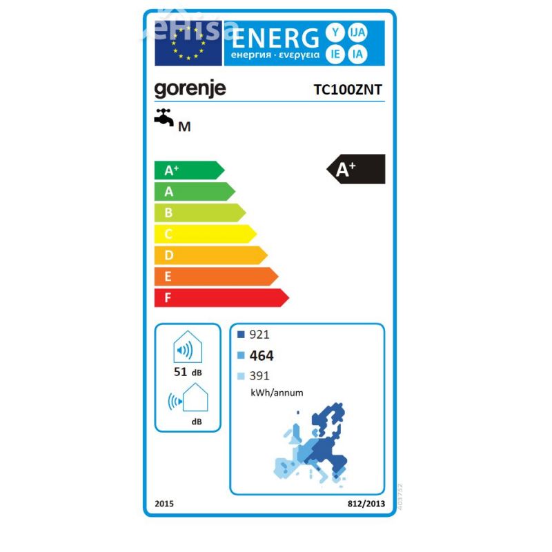 Sanitarna toplotna črpalka 100 L TC100ZNT GORENJE
