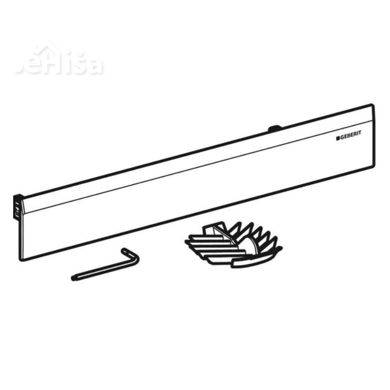 Set za fino montažo za stenski odtok črna mat GEBERIT 154.335.14.1
