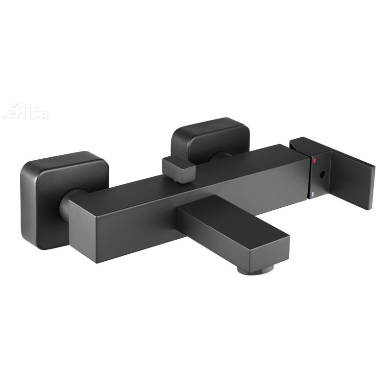 Stenska armatura za kad SQ q30B black UNITAS 00360B
