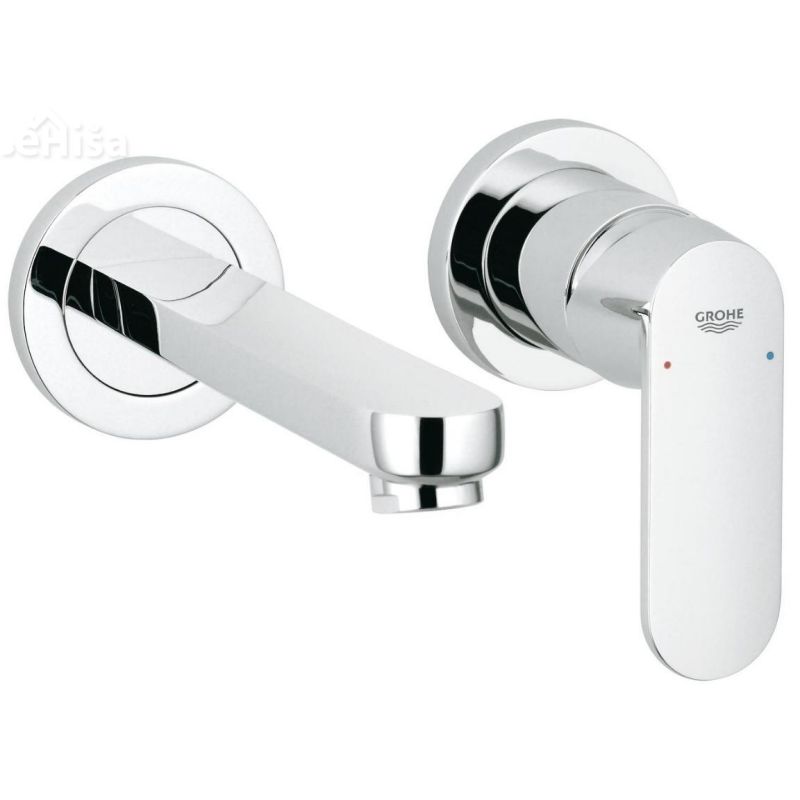 Stenska enoročna armatura za umivalnik Eurosmart Cosmopolitan dve odprtini GROHE 19381000
