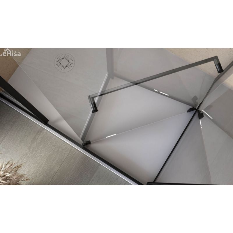 Tuš kabina Stellar UNI DW 120x90 črna KOLPA SAN 518850
