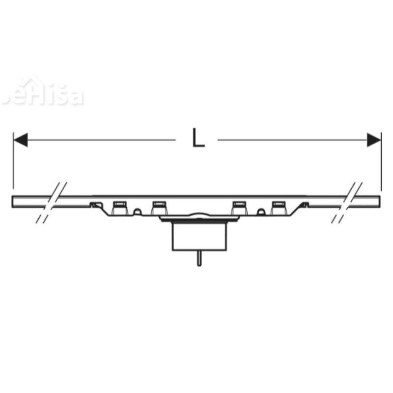 Tuš kanaleta CleanLine50 nerjavno jeklo 30-90 cm GEBERIT 154.446.KS.2
