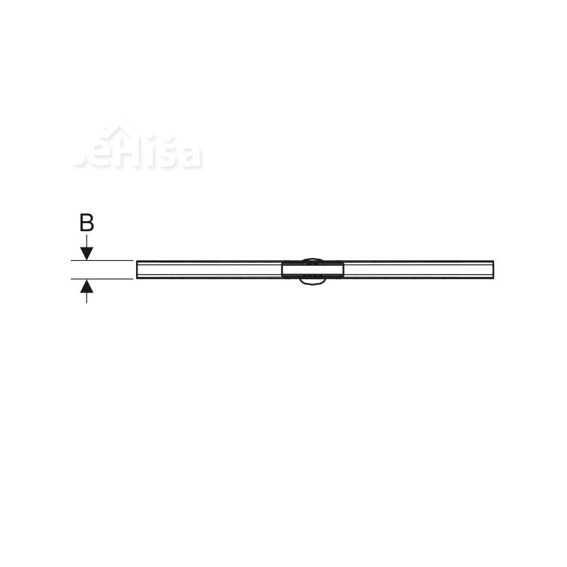 Tuš kanaleta CleanLine80 30-90 cm ščetkano nerjavno jeklo GEBERIT 154.440.KS.1
