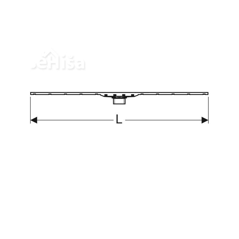 Tuš kanaleta CleanLine80 30-90 cm ščetkano nerjavno jeklo GEBERIT 154.440.KS.1
