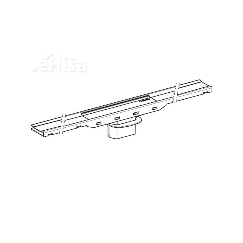 Tuš kanaleta CleanLine80 30-90 cm ščetkano nerjavno jeklo GEBERIT 154.440.KS.1
