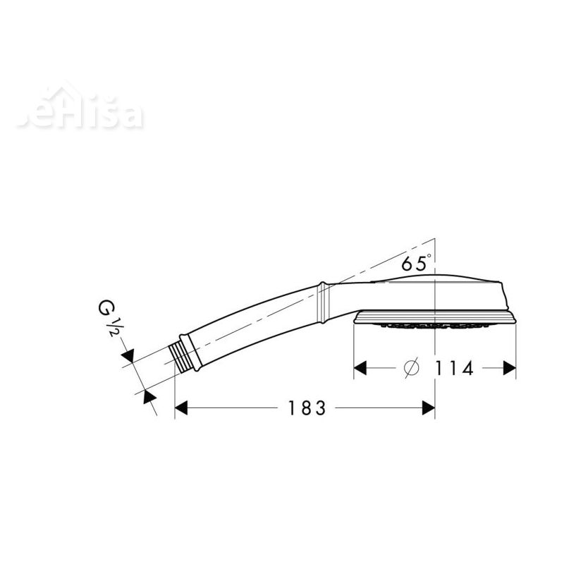 Tuš ročka Croma 100 Classic krom HANSGROHE 28539000
