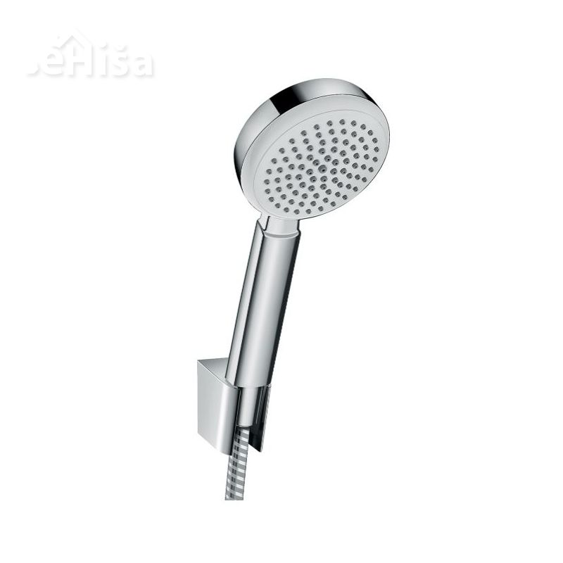 Tuš ročka Crometta 100 s tuš cevjo 125 cm bela-krom HANSGROHE 26664400
