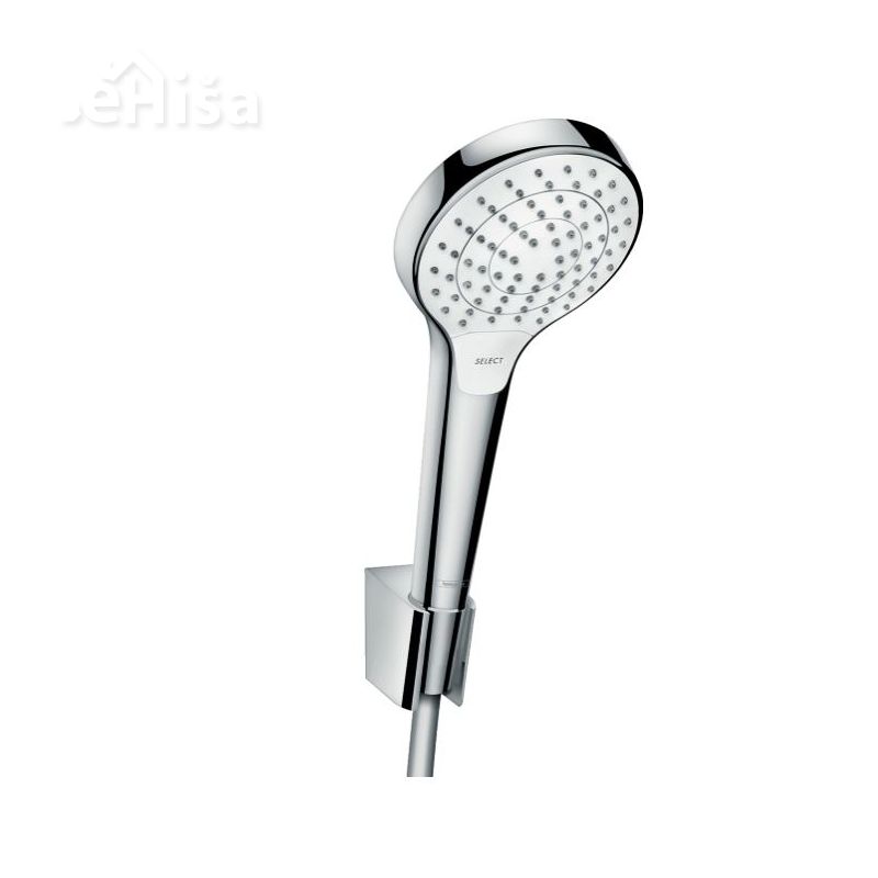 Tuš ročka Raindance Croma Select S s tuš cevjo 125 cm bela-krom HANSGROHE 26421400
