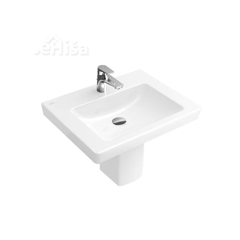 Umivalnik brez preliva SUBWAY 2.0 VANITY 65x47 cm white alpin VILLEROY & BOCH

