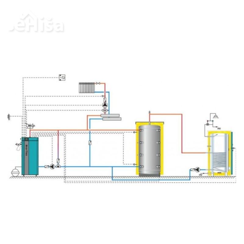 Uplinjevalni kotel na polena BioTec-L 45 kW CENTROMETAL
