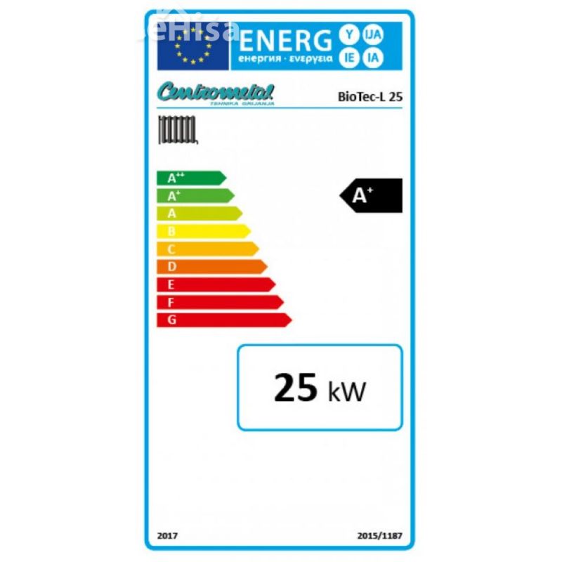 Uplinjevalni kotel na polena BioTec-L 25 kW CENTROMETAL
