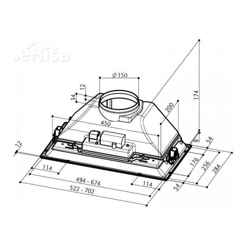 Vgradna kuhinjska napa INKA SMART HC X A52 FABER 7612985764247
