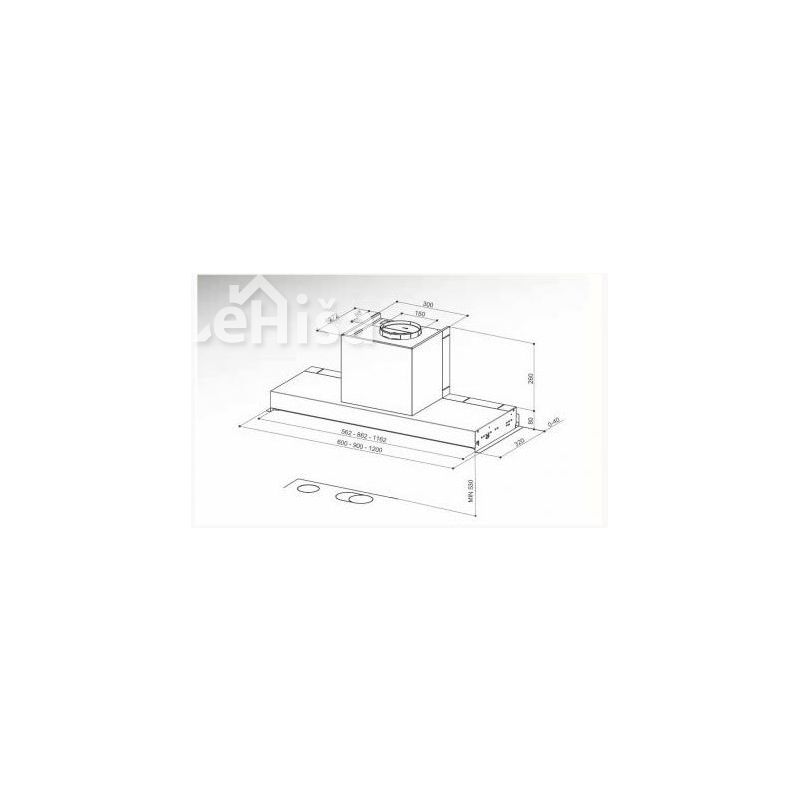 Vgradna kuhinjska napa N-NOVA PREMIUM EV8  X A60 FABER 7612981776008
